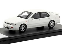 ハイストーリー 1/43 日産 ブルーバード 2000 SSS-G ATTESA S1 PACKAGE U13 前期型 1991 ホワイト (HS380WH)_画像2