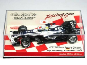 ミニチャンプス 1/43 AT&T ウィリアムズ トヨタ 2008 ショーカー N.ロズベルグ Rising Sun (403080177)