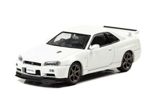 CAR-NEL 1/43 日産 スカイライン GT-R Vspec II Nur (BNR34) 2002 ホワイトパール (CN430204)