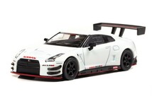 CAR-NEL 1/64 NISSAN GT-R NISMO GT3 (R35) 2015 パールホワイト (CN640019)_画像2