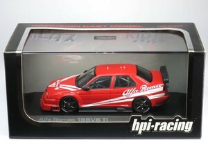 【KIDBOX×ホビダス特注】HPI 1/43 アルファロメオ 155V6 TI レッド (8080)