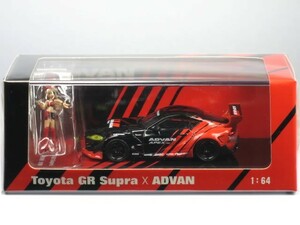 1/64 PANDEM トヨタ GR スープラ ADVAN LIVERY & レースクイーン セット (PR64-PANA90-ADV)