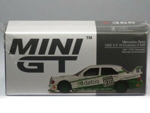 MINI GT 1/64 メルセデス ベンツ 190E 2.5-16 エボリューション II Zakspeed No.20 DTM 1991 (左ハンドル) (MGT00366-L)