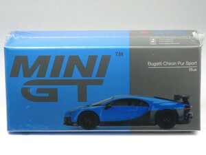 MINI GT 1/64 ブガッティ シロン ピュールスポール ブルー (左ハンドル) (MGT00379-L)