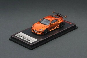 ignition model 1/64 PANDEM TOYOTA 86 V3 orange metallic ( Rocket ba knee 6666 mesh 17 -inch wheel ) (IG1752)