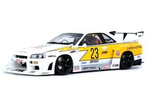 INNO Models 1/18 日産 スカイライン スーパーシルエット LB-ER34 レトロカラー ニチラ No.23 (IN18R-ER34-LBSS)