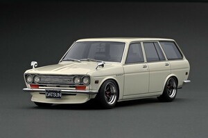 1/18 Datsun Bluebird 510 Wagon white (RS Watanabe 14 -inch wheel )(IG2220)