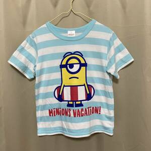 ユニバーサルスタジオ　ミニオン　半袖　Tシャツ　ボーダー　130 ユニバ　USJ