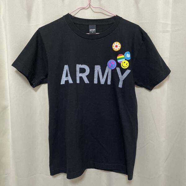 ☆美品☆グラニフ　ARMY スマイル　プリント　半袖　Tシャツ　ユニセックス　S