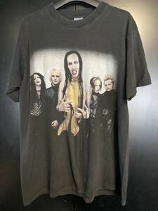 00'S Marilyn Manson Tシャツ ヴィンテージ　ブラック　サイズL 当時物　マリリンマンソン コピーライト　バンドTシャツ 