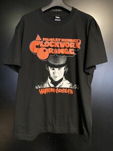 激レア Clockwork Orange Tシャツ　ブラック　映画Tシャツ　サイズL 時計じかけのオレンジ Tシャツ　HARDCORE CHOCOLATE