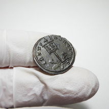 【古代ローマコイン】Crispus（クリスプス）クリーニング済 ブロンズコイン 銅貨 フォリス(PNuFTn9VQL)_画像8