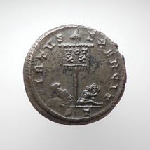 【古代ローマコイン】Crispus（クリスプス）クリーニング済 ブロンズコイン 銅貨 フォリス(PNuFTn9VQL)_画像2