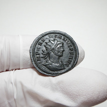 【古代ローマコイン】Maximian（マクシミアヌス）クリーニング済 ブロンズコイン 銅貨 アントニニアヌス(6fCZUMxChT)_画像3