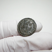 【古代ローマコイン】Valentinian I（ウァレンティニアヌス1世）クリーニング済 ブロンズコイン 銅貨 フォリス(HGCWzguZnk)_画像4