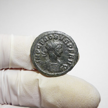 【古代ローマコイン】Probus（プロブス）クリーニング済 ブロンズコイン 銅貨 アントニニアヌス(hsfjxkNp2b)_画像3