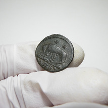 【古代ローマコイン】VRBS ROMA（ローマ市記念）クリーニング済 ブロンズコイン 銅貨 フォリス(wZjeeNK7Ke)_画像7