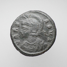 【古代ローマコイン】VRBS ROMA（ローマ市記念）クリーニング済 ブロンズコイン 銅貨 フォリス(wZjeeNK7Ke)_画像1