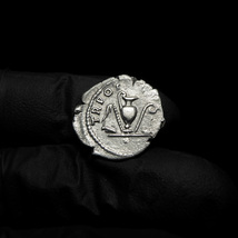 【古代ローマコイン】Antoninus Pius（アントニヌス・ピウス）クリーニング済 シルバーコイン 銀貨 デナリウス(KkK8EyjQ3N)_画像6