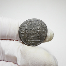【古代ローマコイン】Carinus（カリヌス）クリーニング済 ブロンズコイン 銅貨 アントニニアヌス(Pf3A2XYxWe)_画像6
