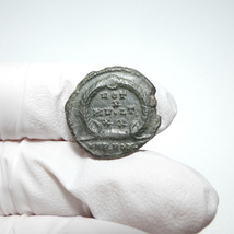 【古代ローマコイン】Julian II（ユリアヌス2世）クリーニング済 ブロンズコイン 銅貨 フォリス(gNgPa6eTpM)_画像6