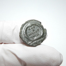 【古代ローマコイン】Julian II（ユリアヌス2世）クリーニング済 ブロンズコイン 銅貨 フォリス(gNgPa6eTpM)_画像8