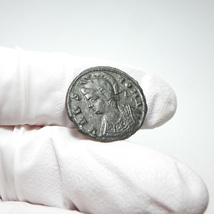 【古代ローマコイン】VRBS ROMA（ローマ市記念）クリーニング済 ブロンズコイン 銅貨 フォリス(2yQeEnne_p)_画像5