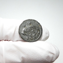 【古代ローマコイン】VRBS ROMA（ローマ市記念）クリーニング済 ブロンズコイン 銅貨 フォリス(2yQeEnne_p)_画像8