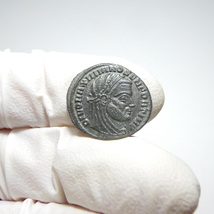 【古代ローマコイン】Maximian（マクシミアヌス）クリーニング済 ブロンズコイン 銅貨 フォリス(eHjDG4JNDi)_画像3