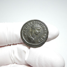 【古代ローマコイン】Carinus（カリヌス）クリーニング済 ブロンズコイン 銅貨 アントニニアヌス(XYKe9FhMK8)_画像4