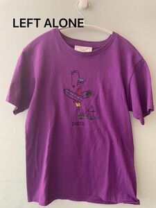 LEFT ALONE レフトアローン tシャツ 刺繍tシャツ 半袖　 Tシャツ