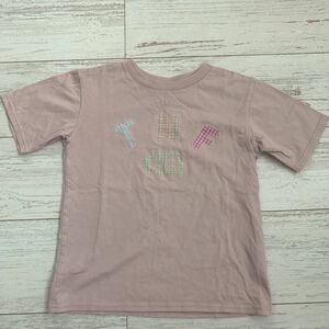 Tシャツ　ザノースフェイス　120 ダスティピンク　綿100