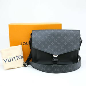 【お値引き】【未使用品】LOUIS VUITTON ルイヴィトン タイガラマ メッセンジャー ショルダー レザー ブラック 黒 M30746 ICチップ