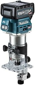 【送料無料】マキタ(Makita) 充電式トリマ 40Vmax2.5Ah バッテリ2本・充電器・ケース付 RT001GRDX 青