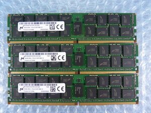1OCU // 16GB 3枚セット計48GB DDR4 17000 PC4-2133P-RB0 Registered RDIMM 2Rx4 MTA36ASF2G72PZ-2G1A2II // Dell PowerEdge R430 取外