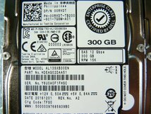 1OGB // 4個セット / デル 00RVDT(0RVDT) 300GB 2.5インチ SAS HDD 12Gb/s 15K(15000)rpm 15mm / AL13SXB30EN // Dell PowerEdge R630 取外_画像5