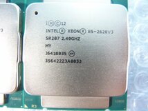 1OGR // 2個セット(同ロット) Intel Xeon E5-2620 V3 2.4GHz SR207 Socket2011-3(LGA) Haswell-EP R2 MY // Dell PowerEdge R630 取外_画像3