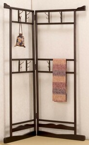  Japanese style hanger rack clothes rack (2 step type )< peace .. kimono ...>(MB-3001)( clothes rack corner hanger folding possibility )