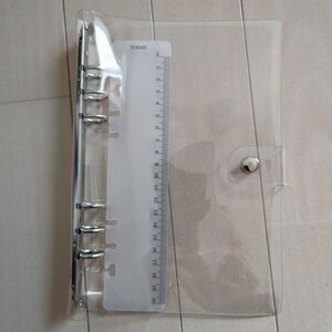 透明バインダー システム手帳 【 定規付き/PVC/3サイズ】 (A5)