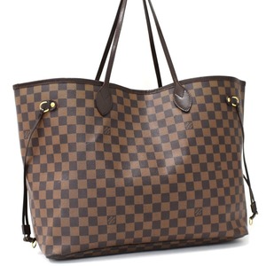 1点限定 ルイヴィトン トートバッグ ネヴァーフルGM N41357 ダミエエベヌ ブラウン LOUIS VUITTON Neverfull GM