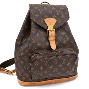 AUTHENTIC LOUIS VUITTON M51135 Monogram Montsouris GM Backpack Bag 0341