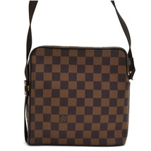 新品同様 ルイヴィトン ショルダーバッグ オラフ ダミエ N41442 キャンバス×レザー ユニセックス LOUIS VUITTON_画像3