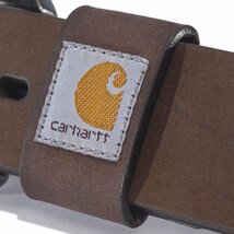 カーハート carhartt 牛革 バックル ベルト サイズ36インチ 幅3.5cm A000550220110 ブラウン/9905/送料無料_画像8