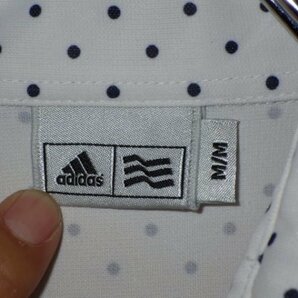 z1390adidas★アディダス★ドット柄★水玉★ロゴ刺繍ワンピース★ポロシャツ★サイズM★レア★激安★送料格安の画像4