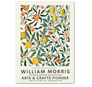 新品$ ウィリアム・モリス 花 葉 鳥 アートキャンバスポスター 50×70cm 海外製 インテリア キャンバス生地 北欧 G