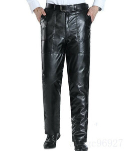 新品$ レザーパンツ メンズ 革パンツ 裏起毛 皮パン レザーズボン バイクウェア ライダースパンツ ストレート