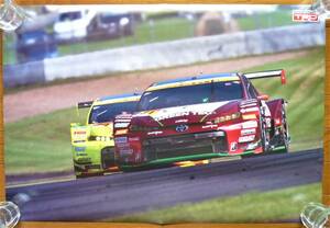  poster 2019 year super GT Toyota Prius #30.#31 TOYOTA PRIUS apr GT Nagai / woven door ../ Nakayama right edge surface . half jpy shape. bend trace have unused 