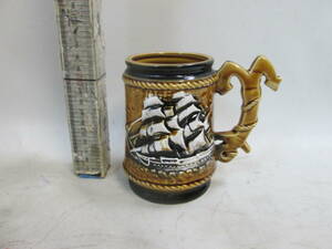 東京ディズニーランド Pirates of the Caribbean/パイレーツ・オブ・カリビアン 陶器ジョッキ　未使用か美品　