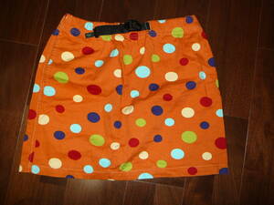  beautiful goods Wild Things skirt orange dot pattern S fastener pocket corporation so-z Company 