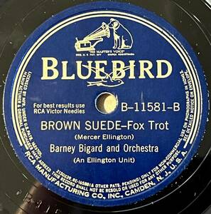 BARNEY BIGARD AND ORCH. w DUKE ELLINGTON BLUEBIRD *C~ Jam Blues/ Brown Suede